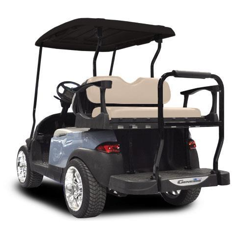 EZGO RXV MadJax® Genesis 300 Rear Seat with Standard Sandstone Seat Cushions (Years 2008-Up)