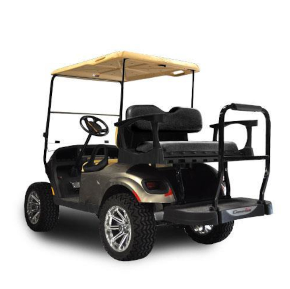 EZGO RXV MadJax® Genesis 250 Rear Seat with Standard Black Seat Cushions (Years 2008-Up)