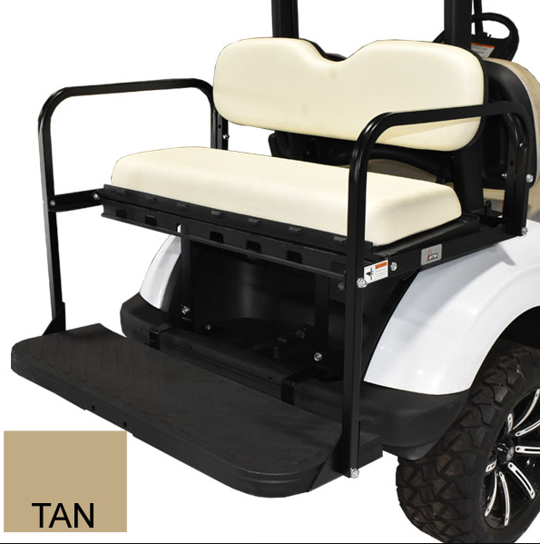 GTW® MACH3 Rear Flip Seat for EZGO TXT - Tan (Years 1994.5-Up)
