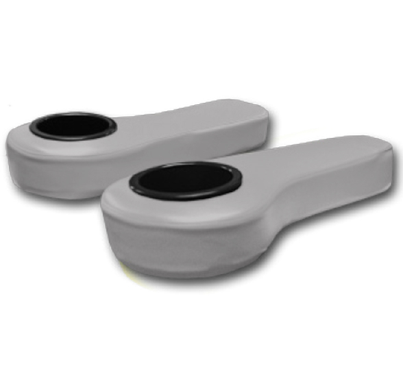 GTW Gray Armrest Cushion - GTW Mach Series-Madjax Genesis 150 Rear Flip Seats