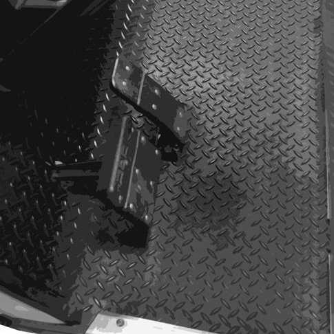 GTW® E-Z-GO TXT Replacement Diamond Plated Floormat
