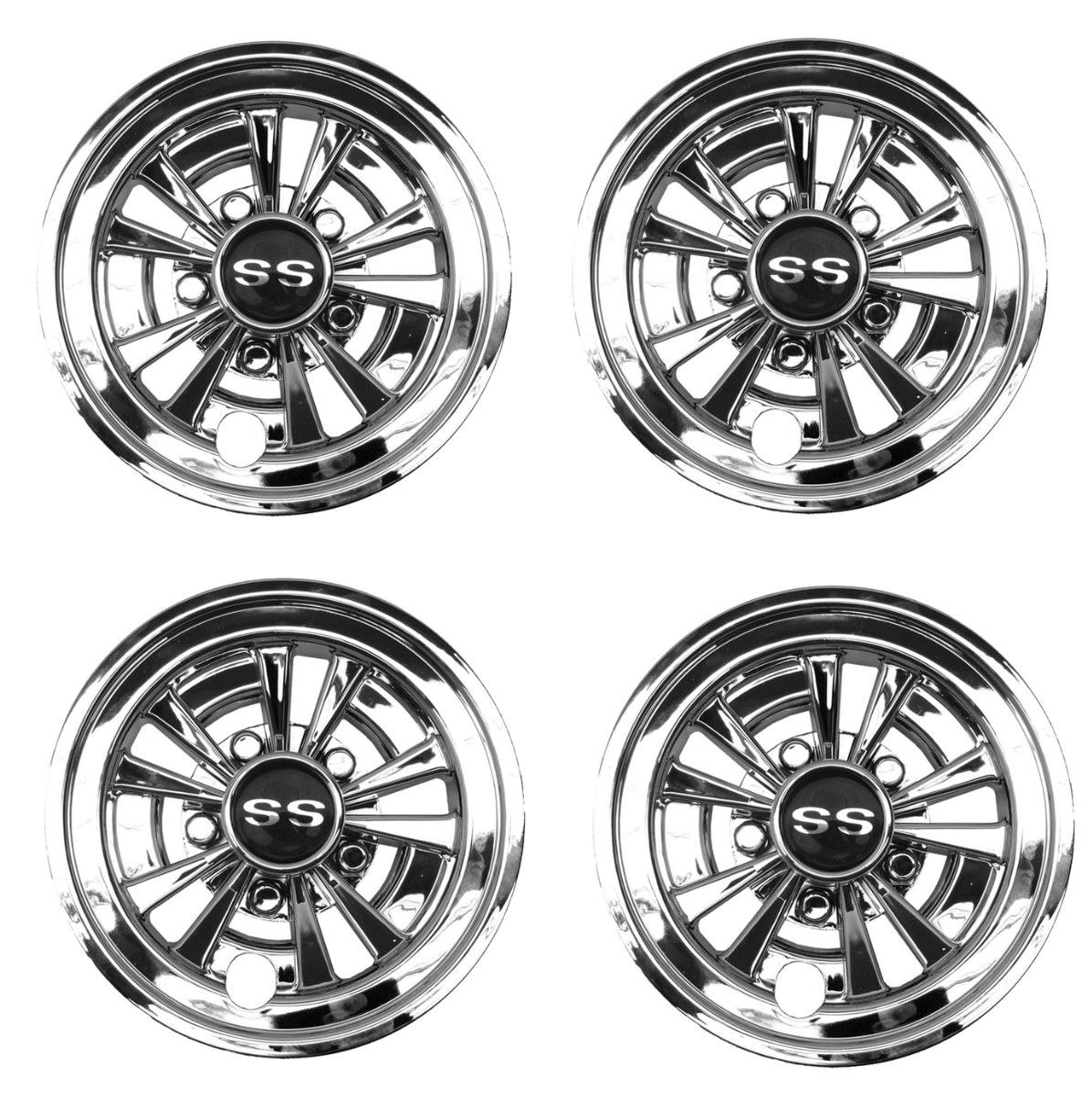 GTW 8 inch Golf Cart Wheel Covers - Set of 4