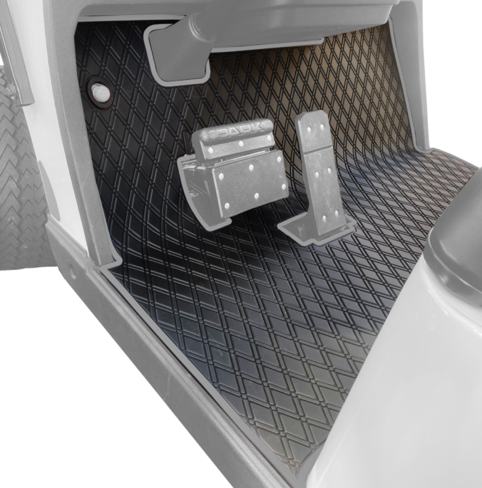 Xtreme Floor Mats for EZGO TXT / Workhorse / Express S4 / Valor / Cushman / Navitas (TXT Frame) - Black/Grey