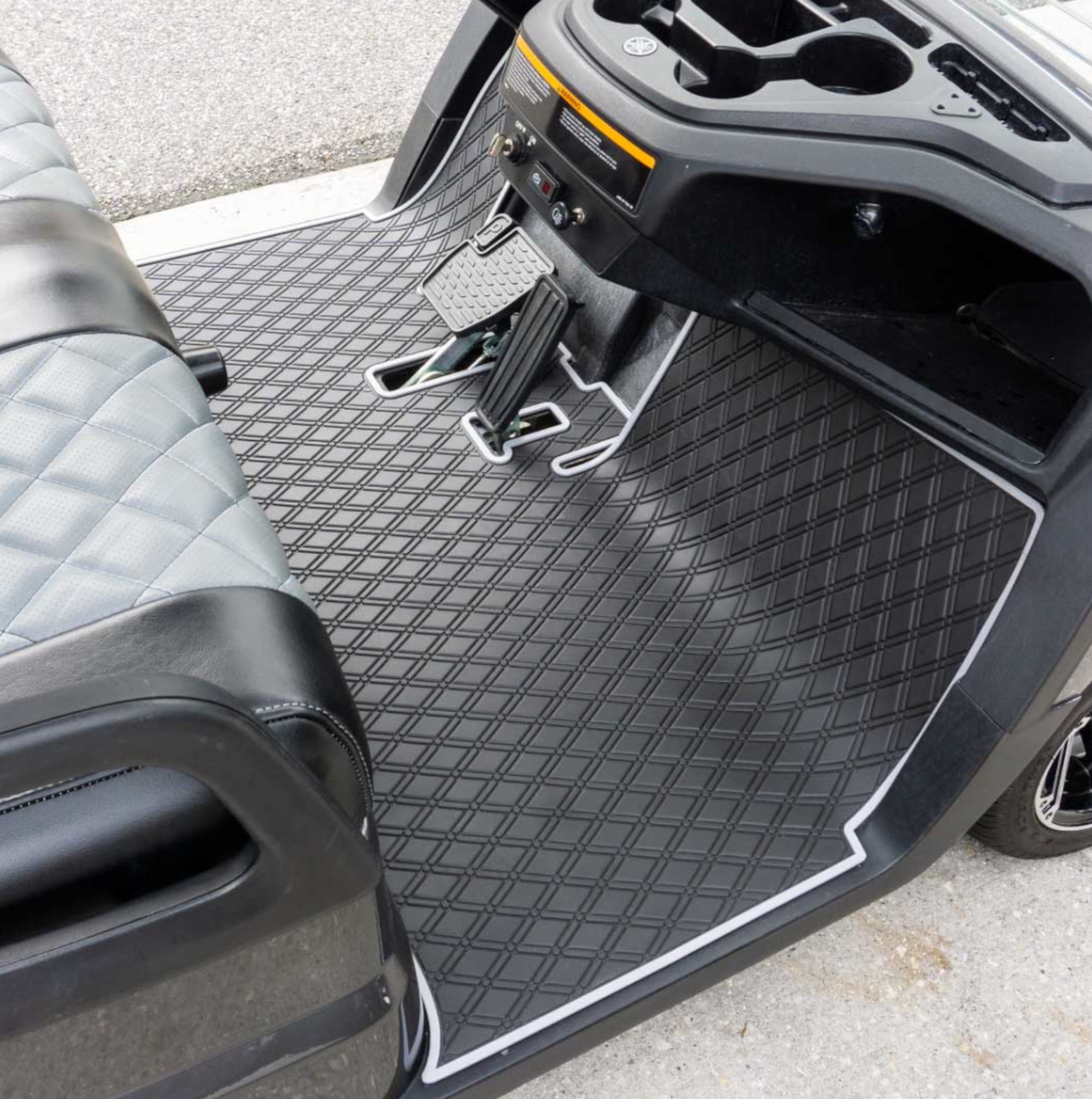 Xtreme Floor Mats for Yamaha UMAX Rally / Drive2 QuieTech EFI 2017-Up - Black/Grey