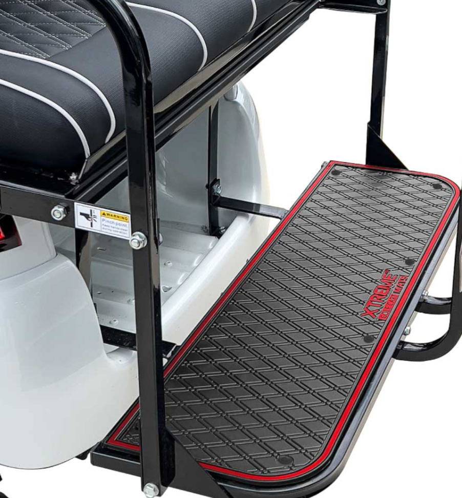 Xtreme Floor Mats for GTW Mach1 & Mach2 / MadJax Genesis 150 / RHOX Rear Seat Kits - Black/Red