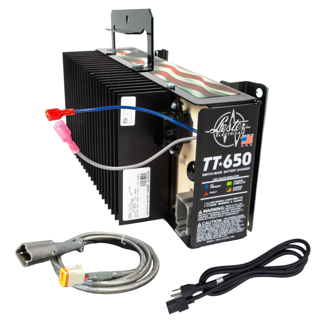 Lester TT-650W Battery Charger with DC 3-Pin Cord for Yamaha G29/Drive & Drive2
