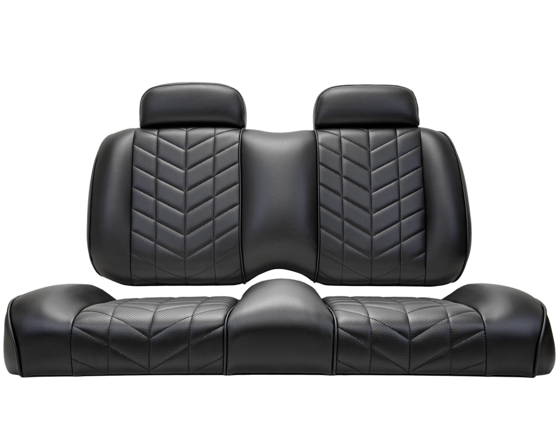 MadJax Aviator Club Car Precedent/Tempo/Onward Black Front Seat Cushions (Years 2012-Up)
