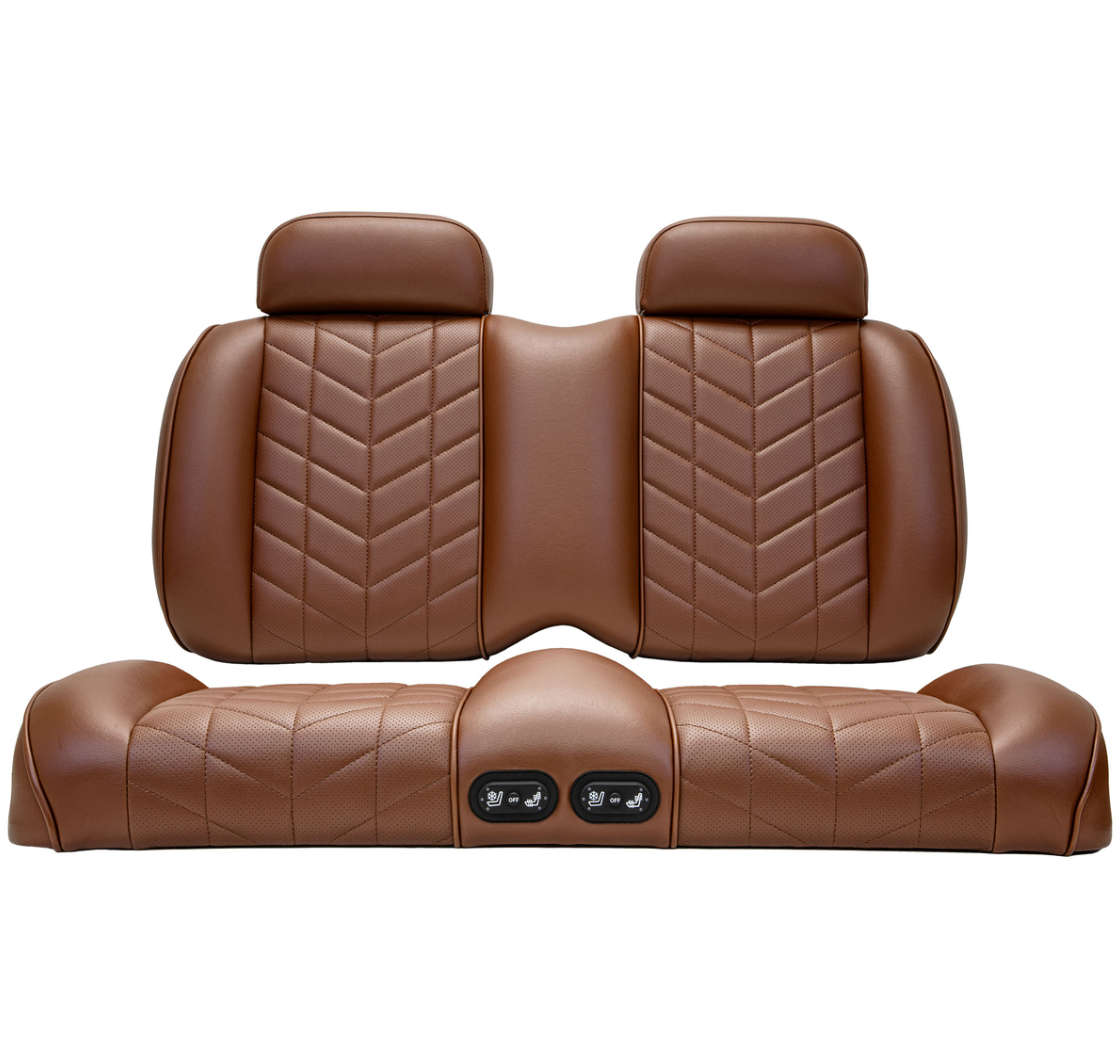 MadJax Aviator Yamaha Drive/Drive2 & ICON Coffee Front Seat Cushions with Thermaflex