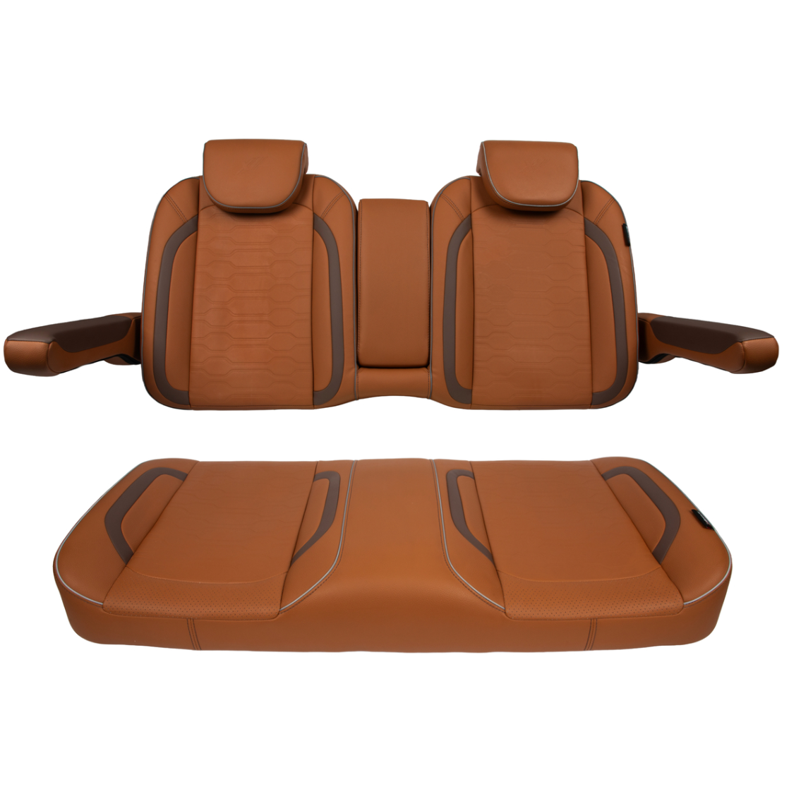 MadJax® EZGO RXV/L4/S4/Valor Caramel Commander Front Seat Cushions