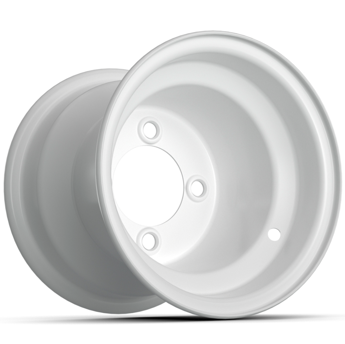8″ GTW White Steel Wheel (2:5 Offset)