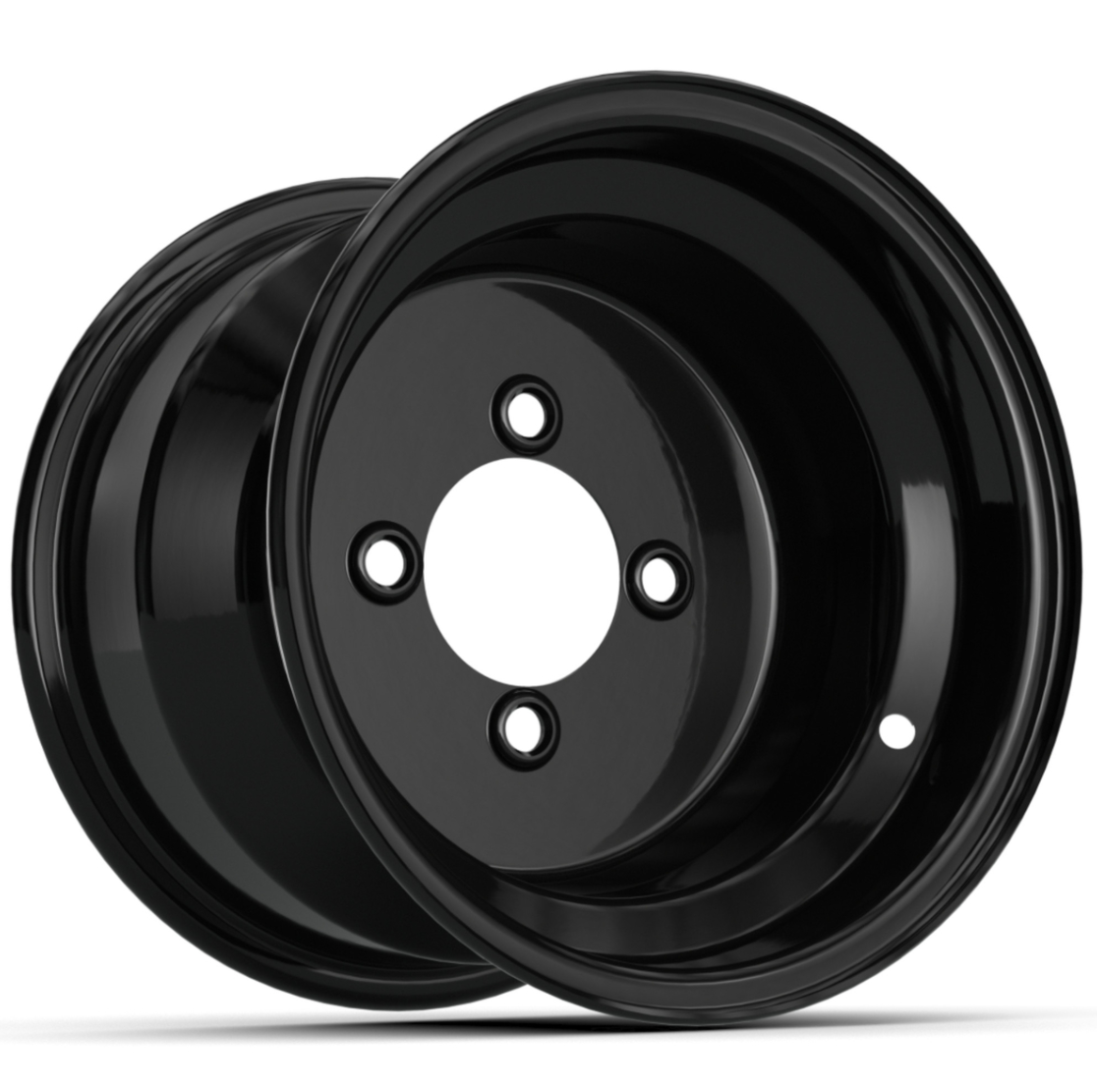 10″ Black Steel Wheel (3:4 Offset)