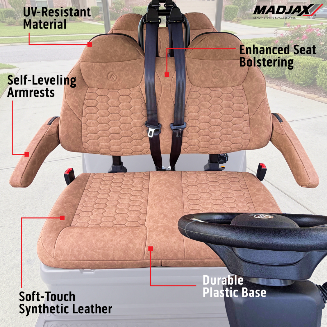 MadJax® Ascent Brown Seat Cushion Set