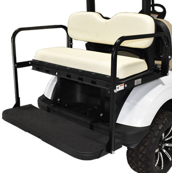 GTW® MACH3 Rear Flip Seat for EZGO TXT - WHITE (Years 1994.5-Up)