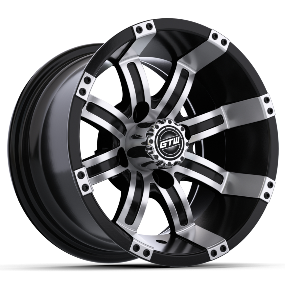 10″ GTW® Tempest Black with Machined Accents Wheel