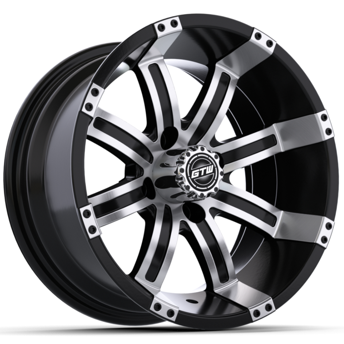12″ GTW® Tempest Black with Machined Accents Wheel