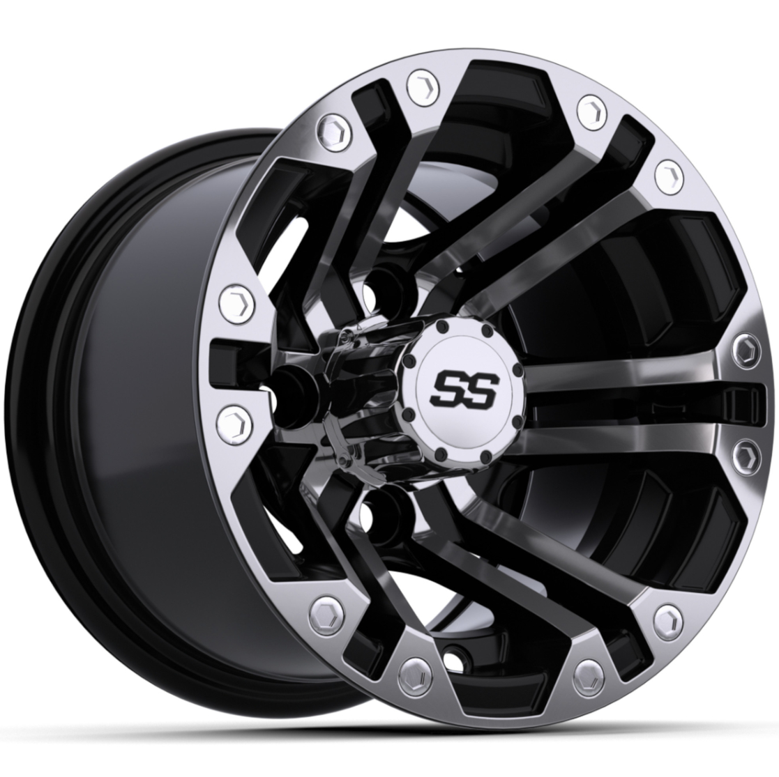 10″ GTW® Specter Black with Machined Accents Wheel