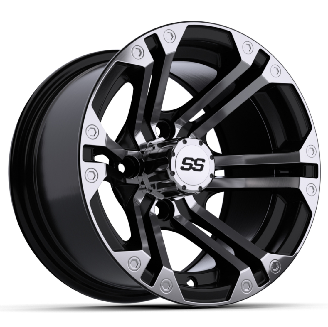 12″ GTW® Specter Black with Machined Accents Wheel