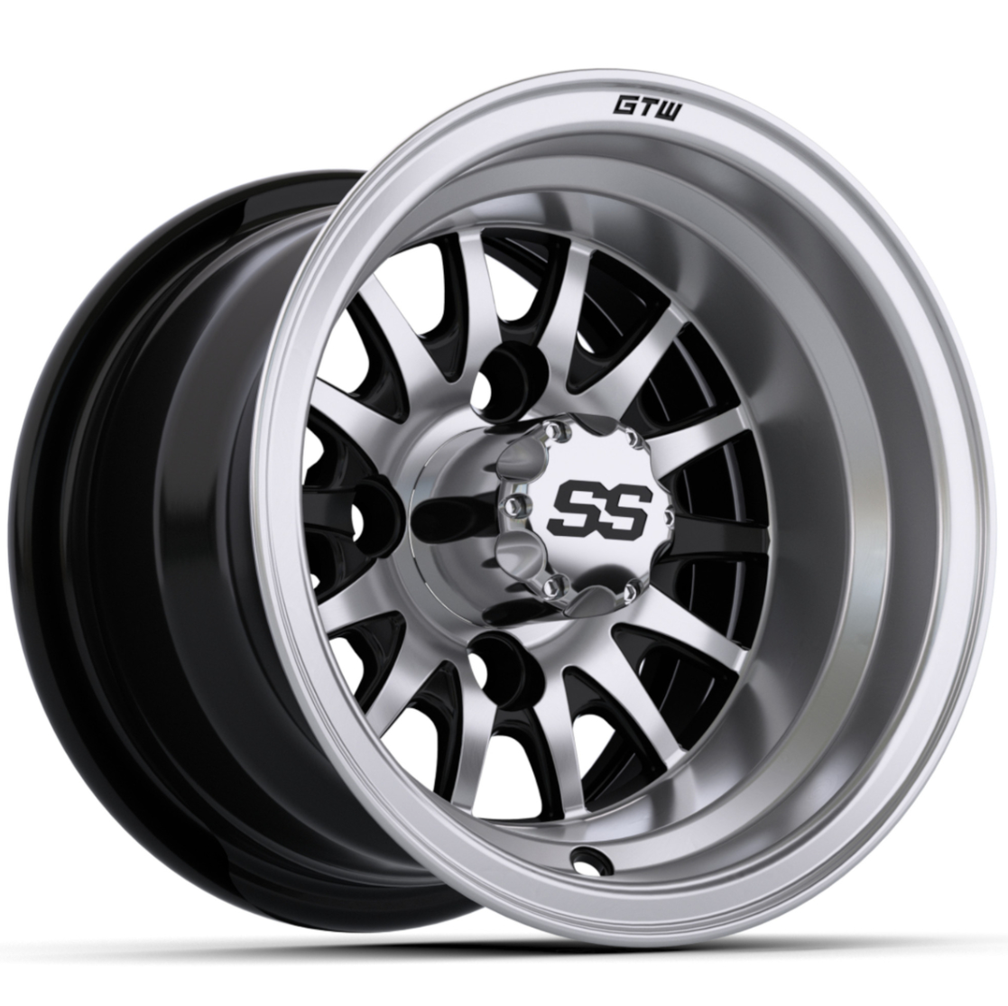10″ GTW® Medusa Black with Machined Accents Wheel