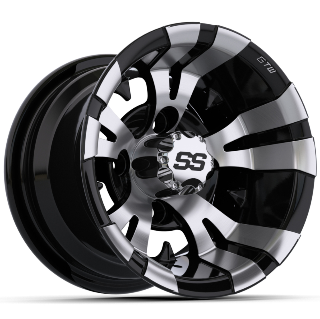 10″ GTW® Vampire Black with Machined Accents Wheel