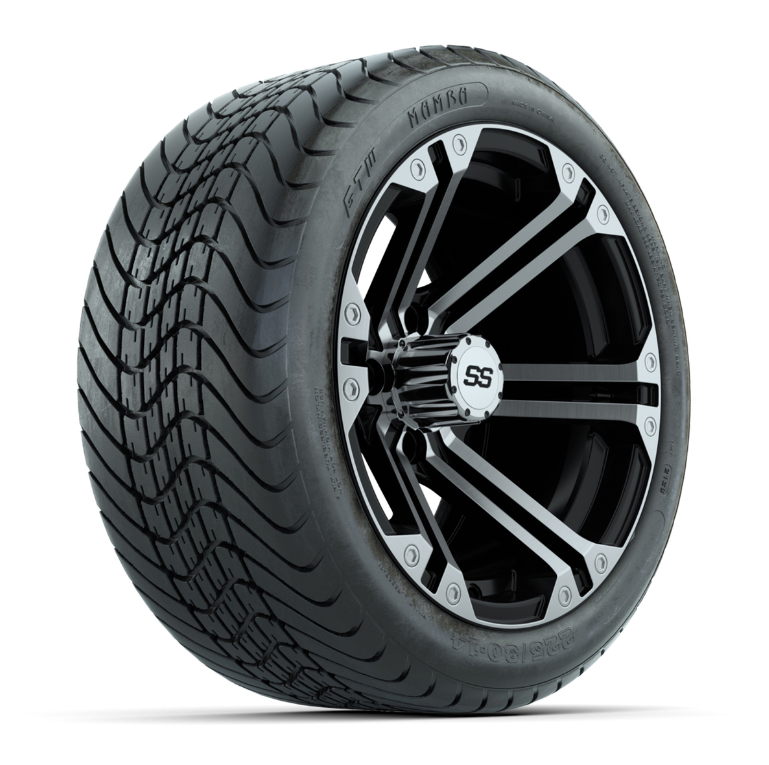 Set of 4 GTW Specter Wheels with Mamba Street Tires - 14 Inch