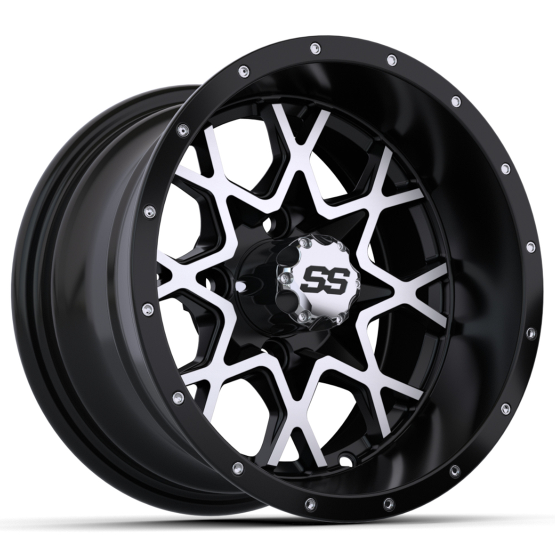 12″ GTW® Vortex Matte Black & Machined Wheel
