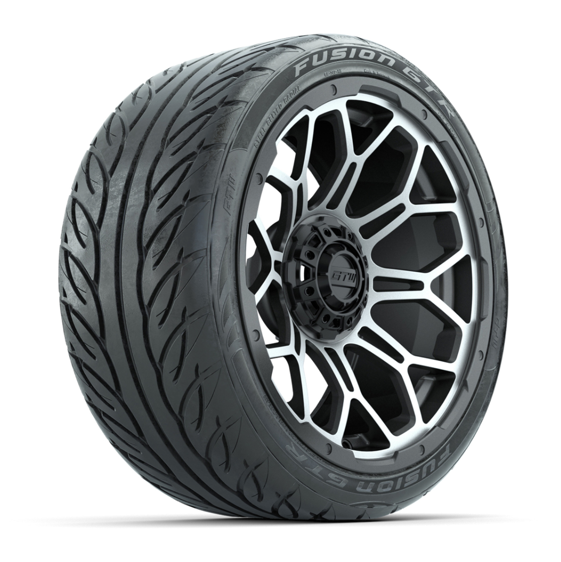 GTW Bravo Matte Gray 15 in Wheels with 215/40-R15 Fusion GTR Steel Belt Radial Street Tires – Full Set