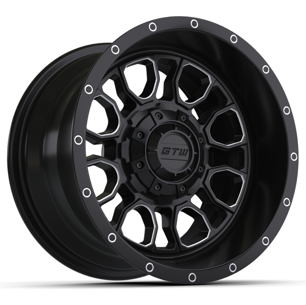 12” GTW Volt Black & Machined Wheel