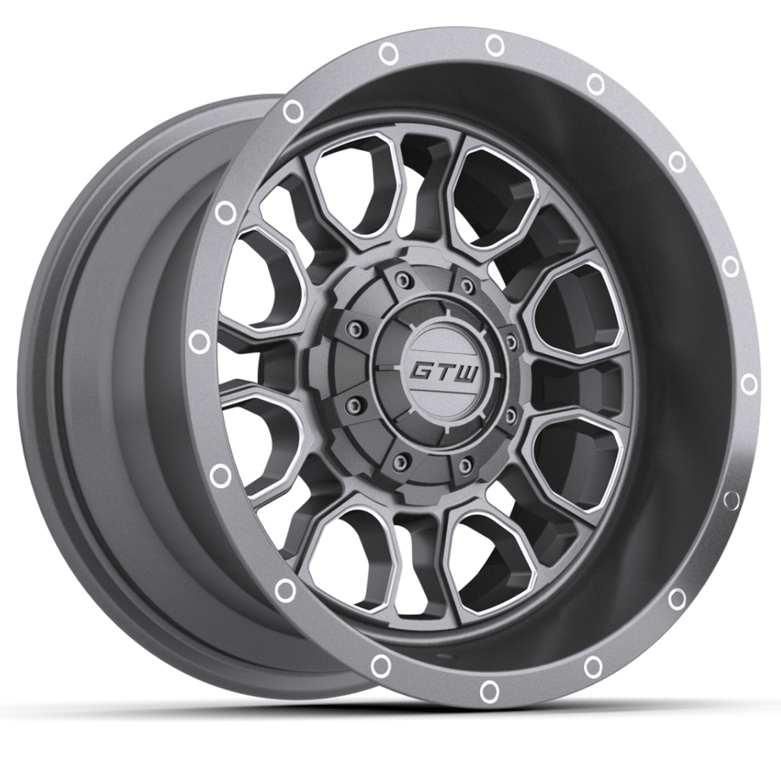 14” GTW Volt Gunmetal with Machined Accents Wheel