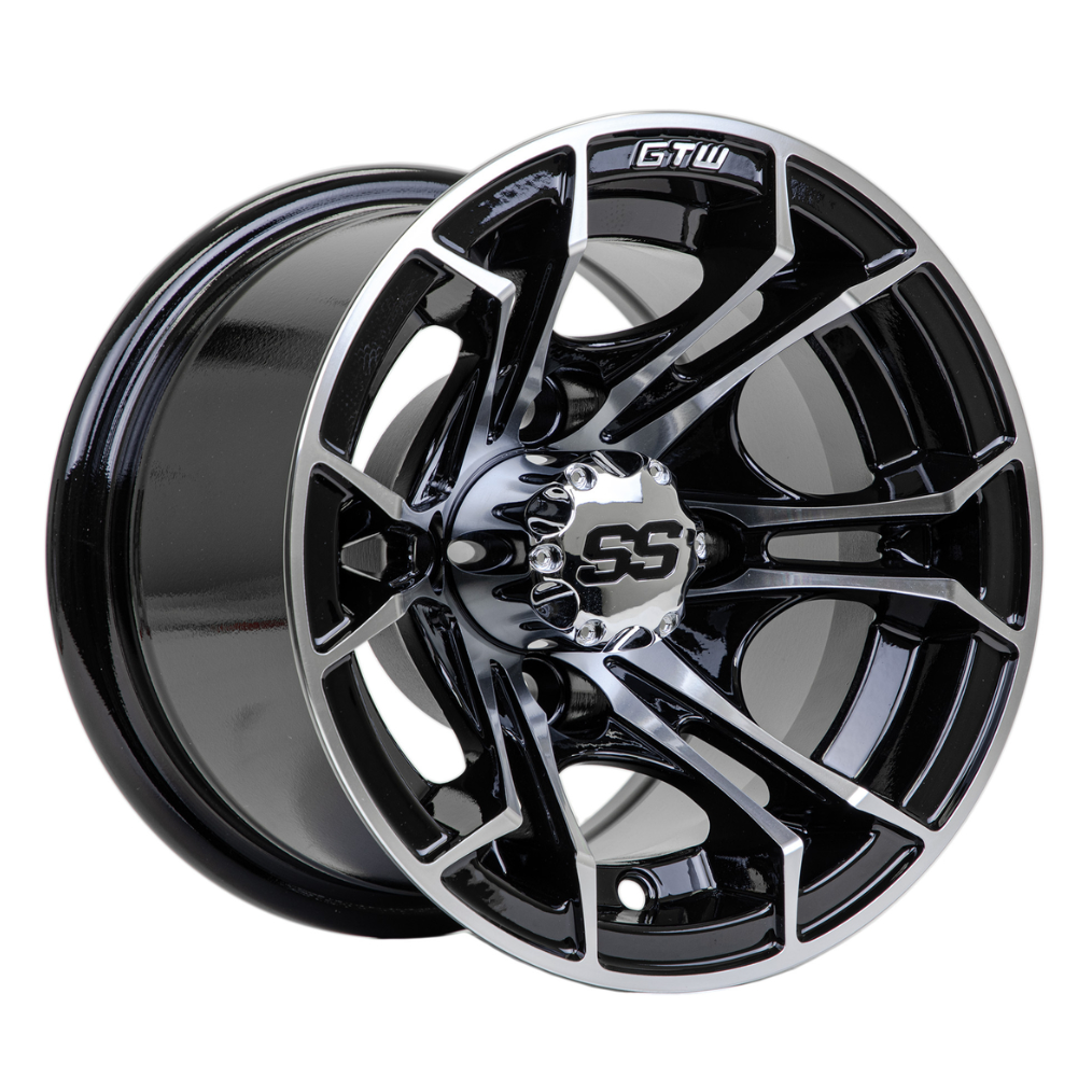 GTW Spyder Machined/Black 10 Inch Wheel