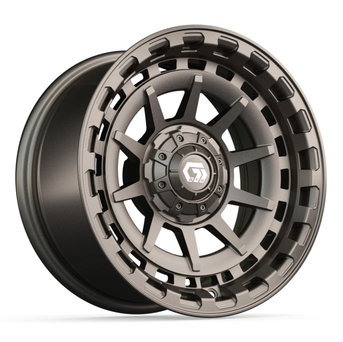 14″ GTW® Barricade Satin Bronze Wheel