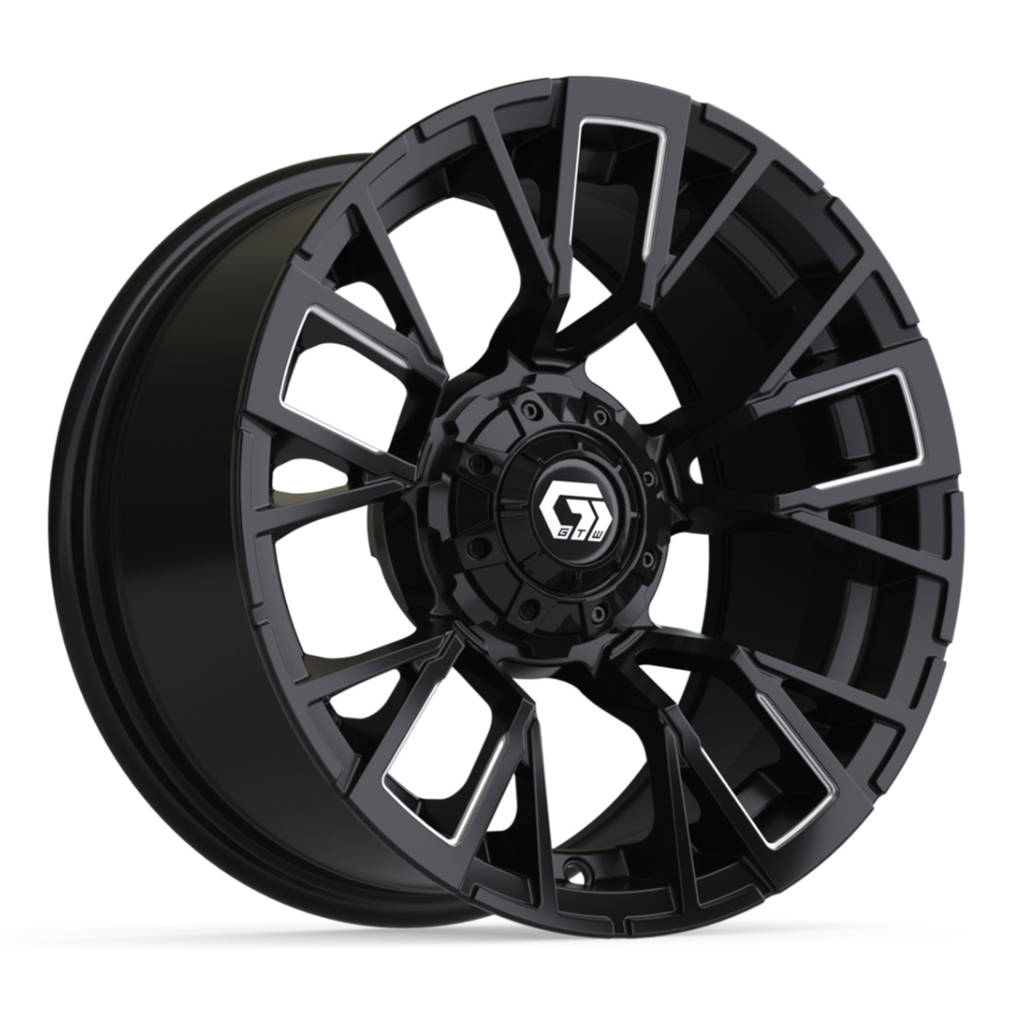 14″ GTW® Vandal Matte Black with Machined Accents Wheel