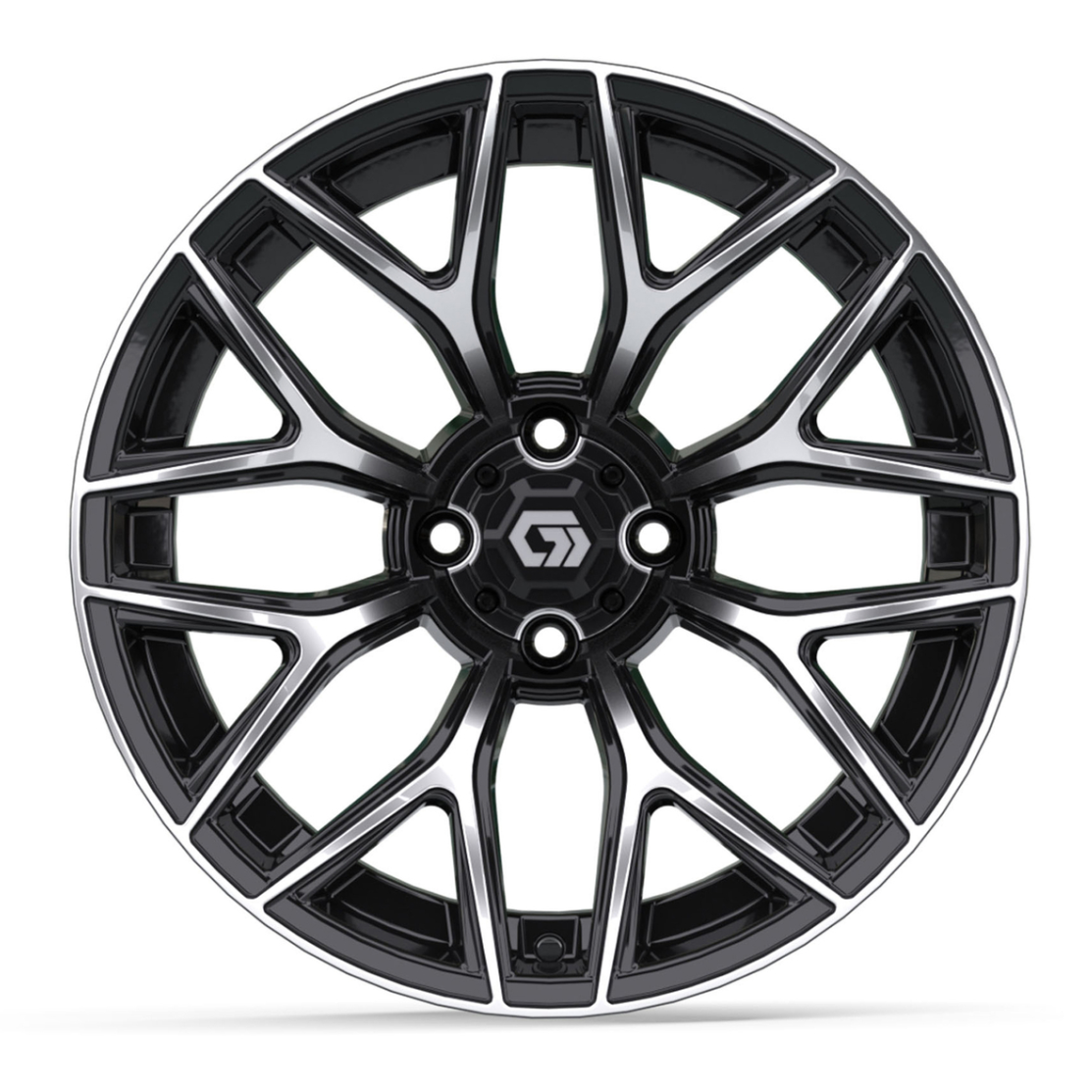 16″ GTW® Monaco Black/Machined Wheel