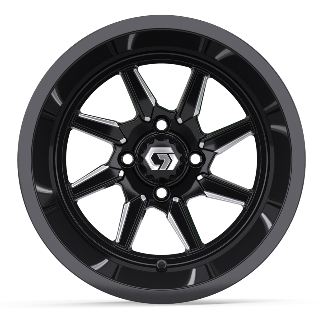 14″ GTW® Reaper Black/Machined Ultra-Wide Wheel