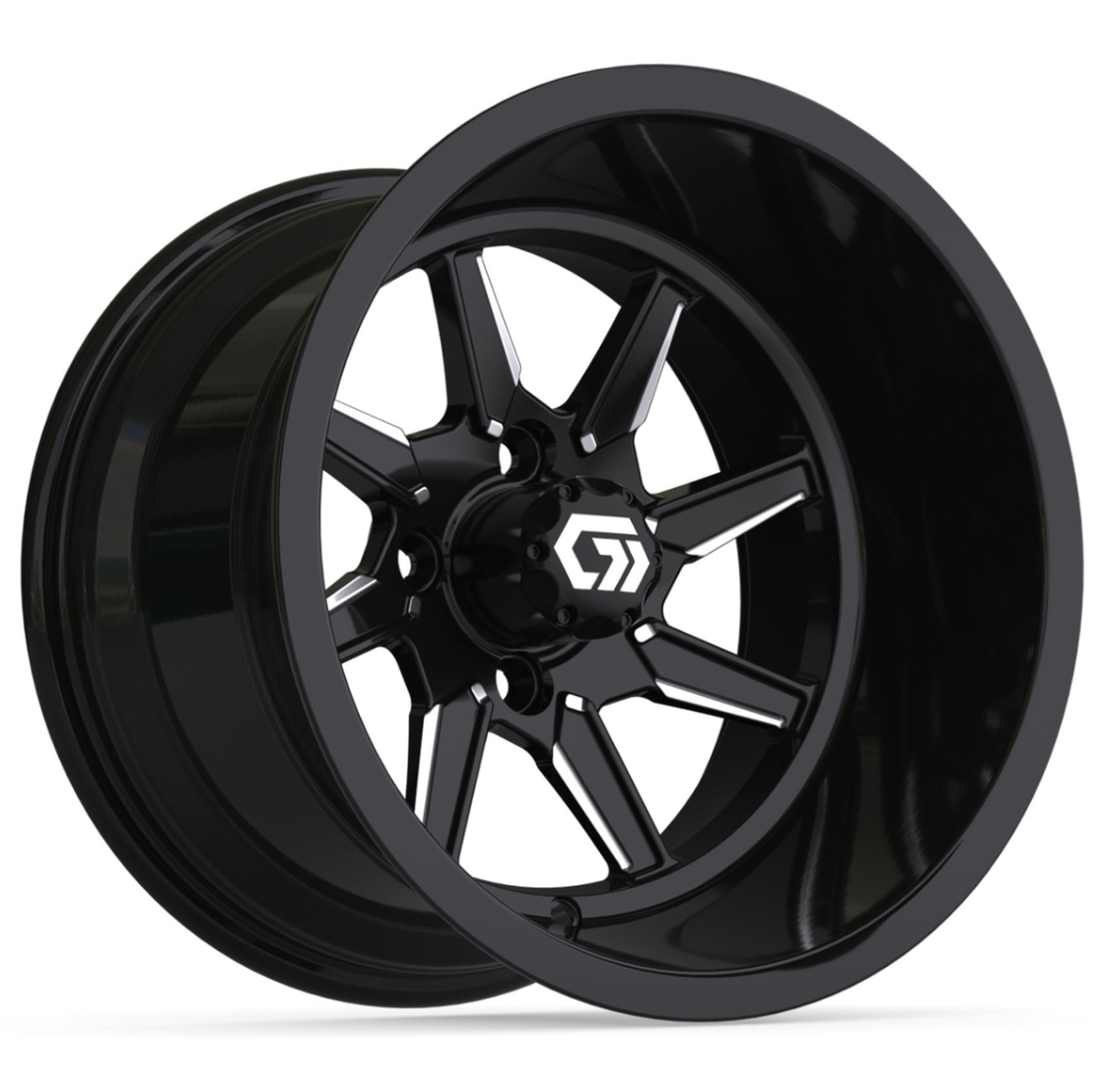 14″ GTW® Reaper Black/Machined Ultra-Wide Wheel