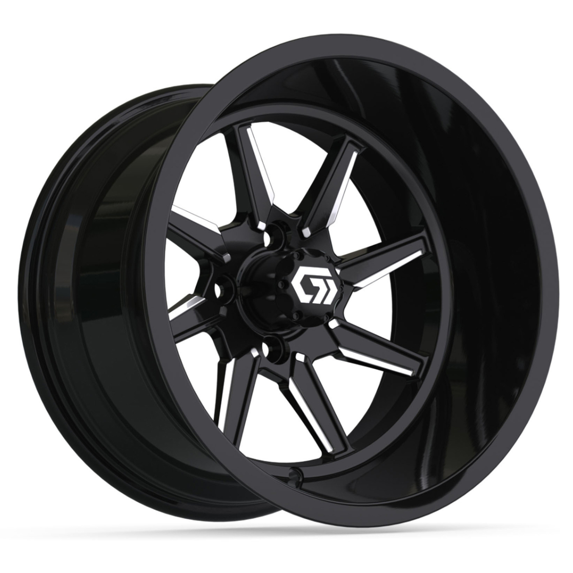 15″ GTW® Reaper Black/Machined Ultra-Wide Wheel