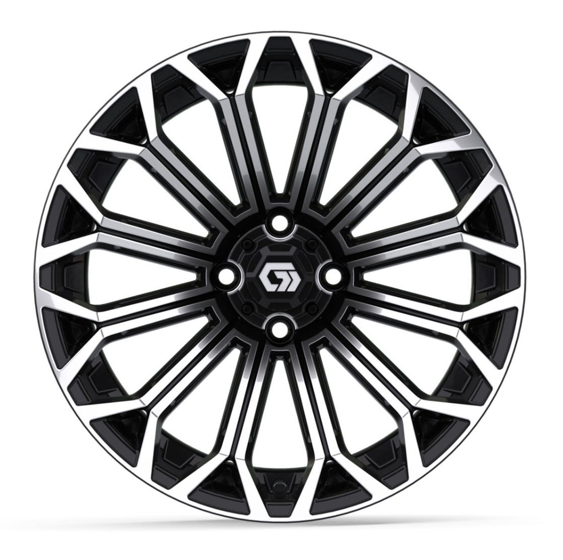 16″ GTW® Phantom Black/Machined Wheel