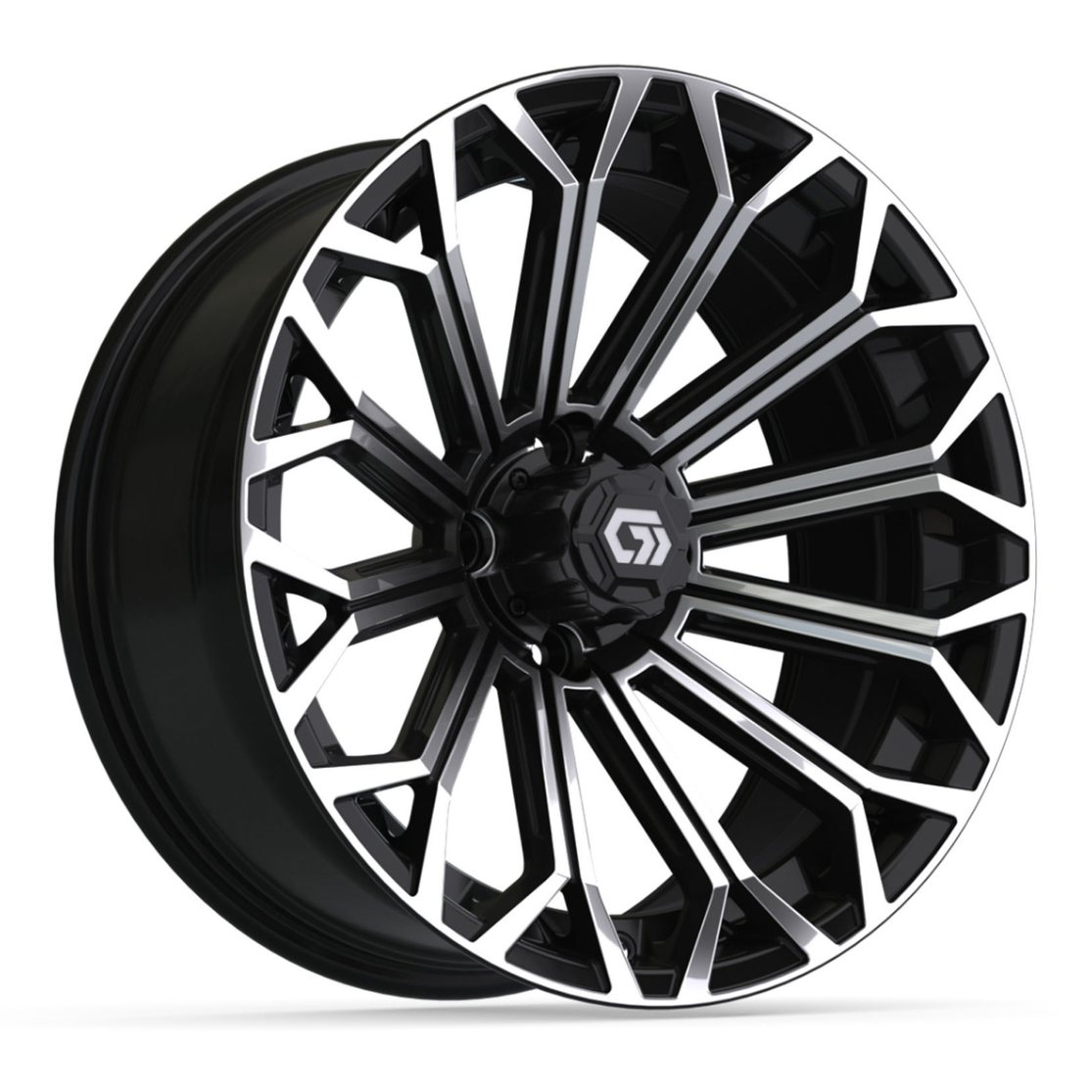 16″ GTW® Phantom Black/Machined Wheel