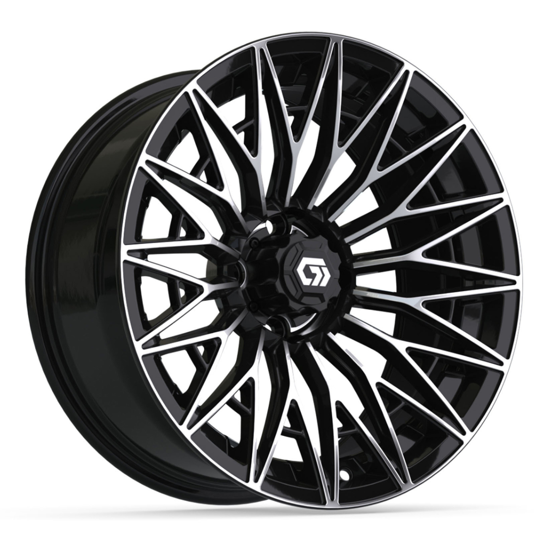 16″ GTW® Blur Black/Machined Wheel