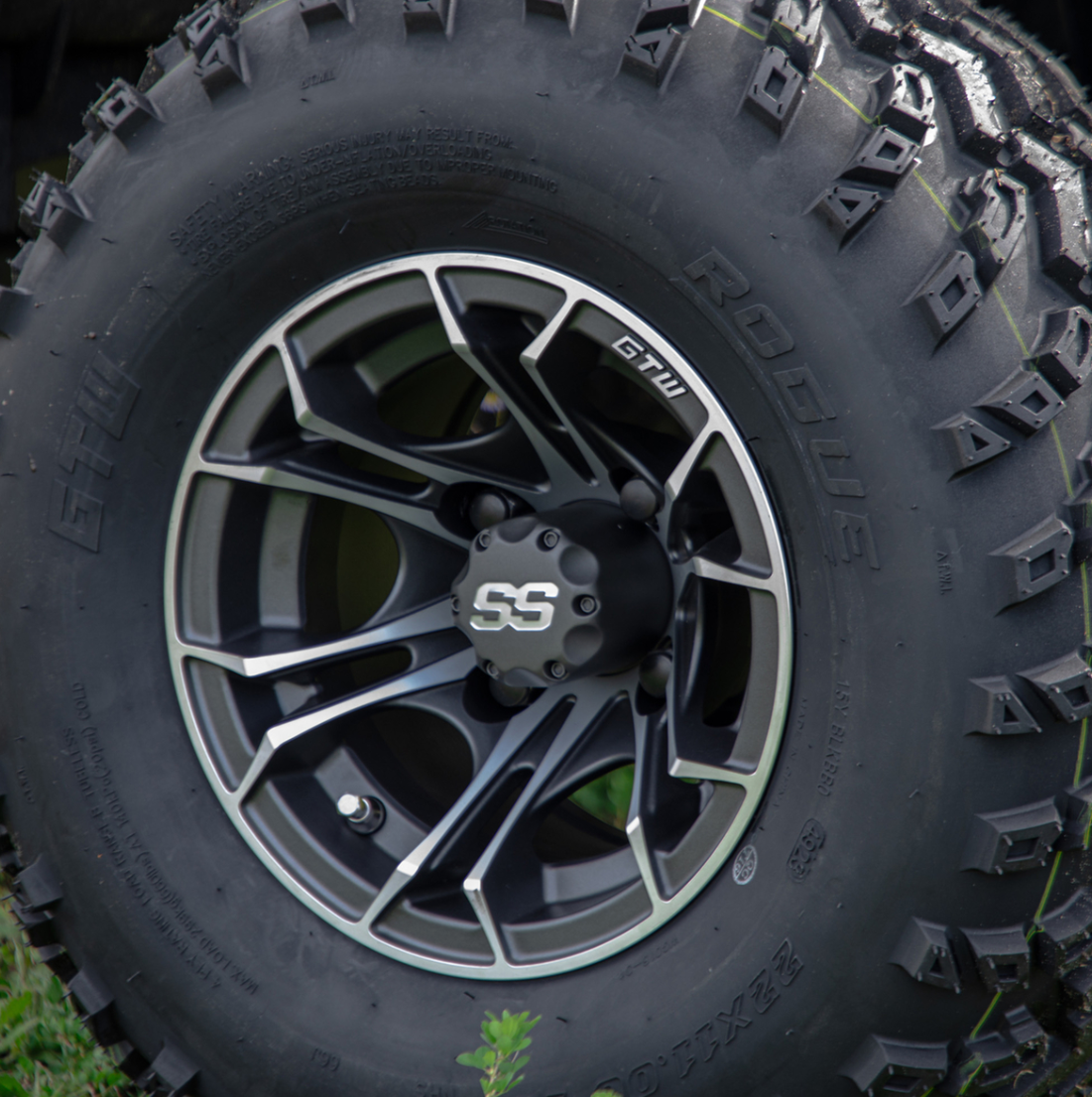 GTW® Snap-In Gloss Black SS Center Cap