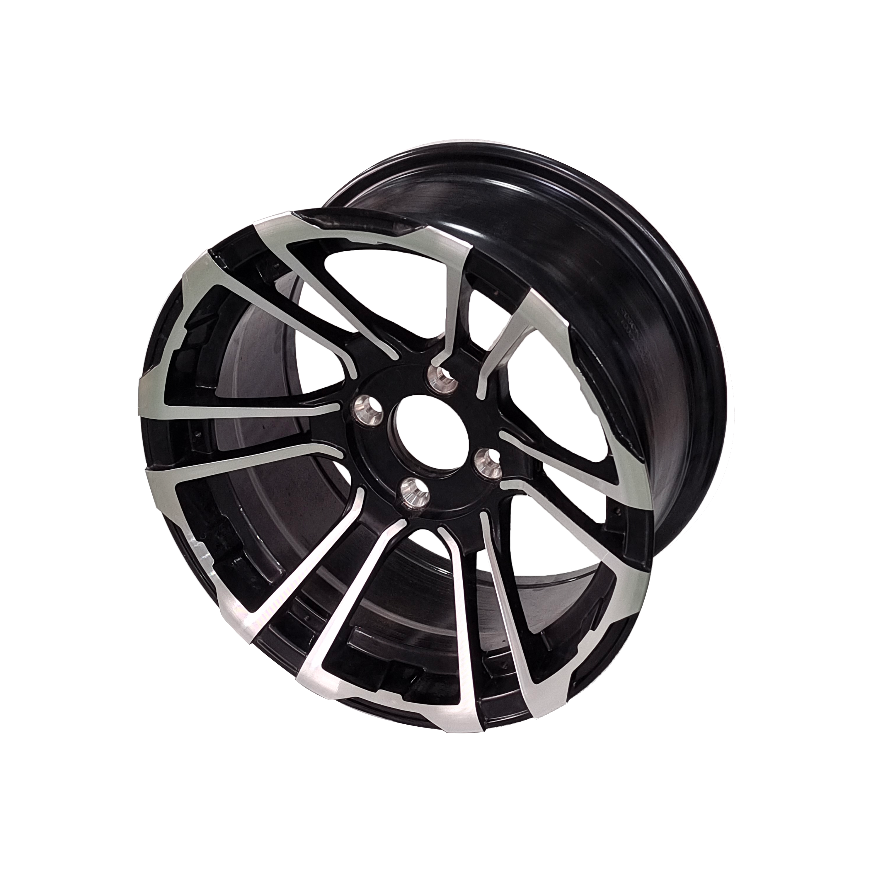 Evolution 2.01.1544 Aluminum Wheel 14 X 7 for Tire 215/35R14, Golf Cart