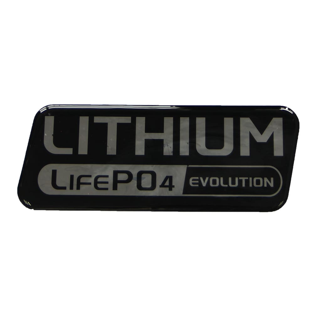 Evolution 2.04.1415 Logo Sticker for Lifepo4 Battery, Driver Side