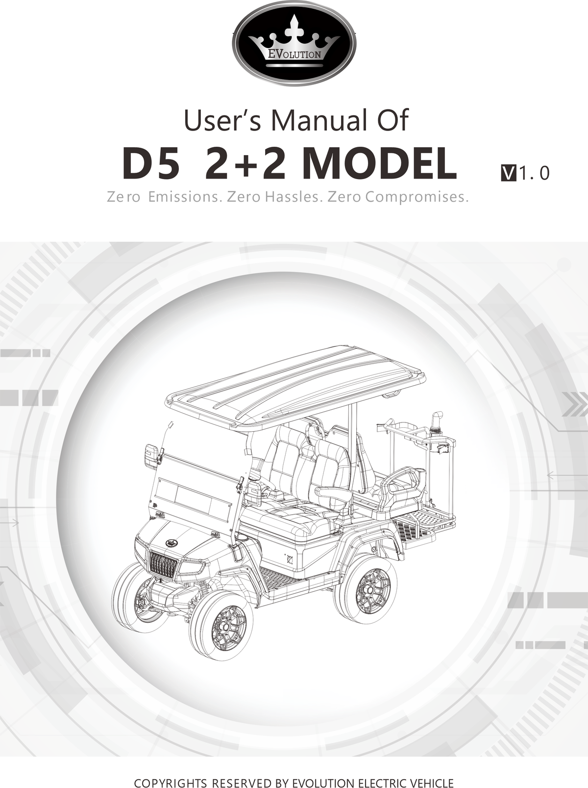 Evolution 2.07.0833 Owner’S Manual, D5, 2+2