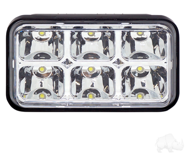 Factory Style Headlight, LED, E-Z-GO Marathon 1980-1994, ST350 1996+
