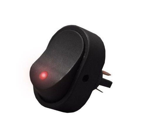 Universal Rocker Switch for Red LED Hazard Lights