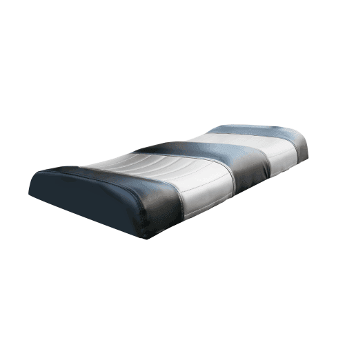 Evolution 3.01.0028 Two Tones Front Seat Cushion (Silver & Black)