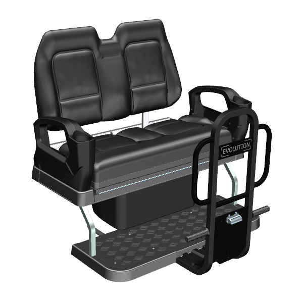 Evolution 3.01.0101 Rear Seat Kits for D5 2+2/4+2 Seater, Black