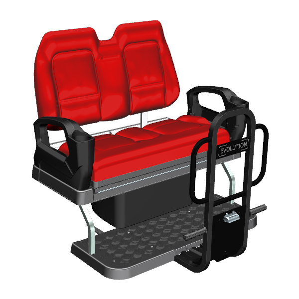 Evolution 3.01.0102 Rear Seat Kits for D5 2+2/4+2 Seater, Red+Black