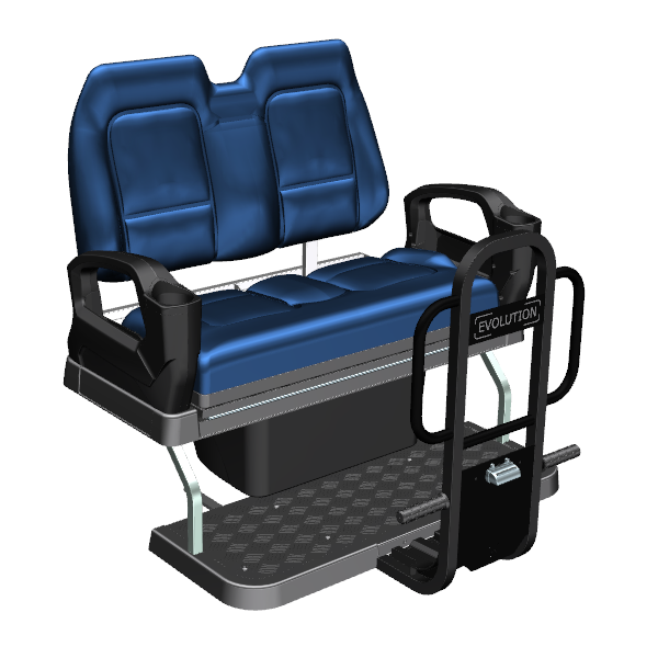Evolution 3.01.0104 Rear Seat Kits for D5 2+2/4+2 Seater, Blue+Black