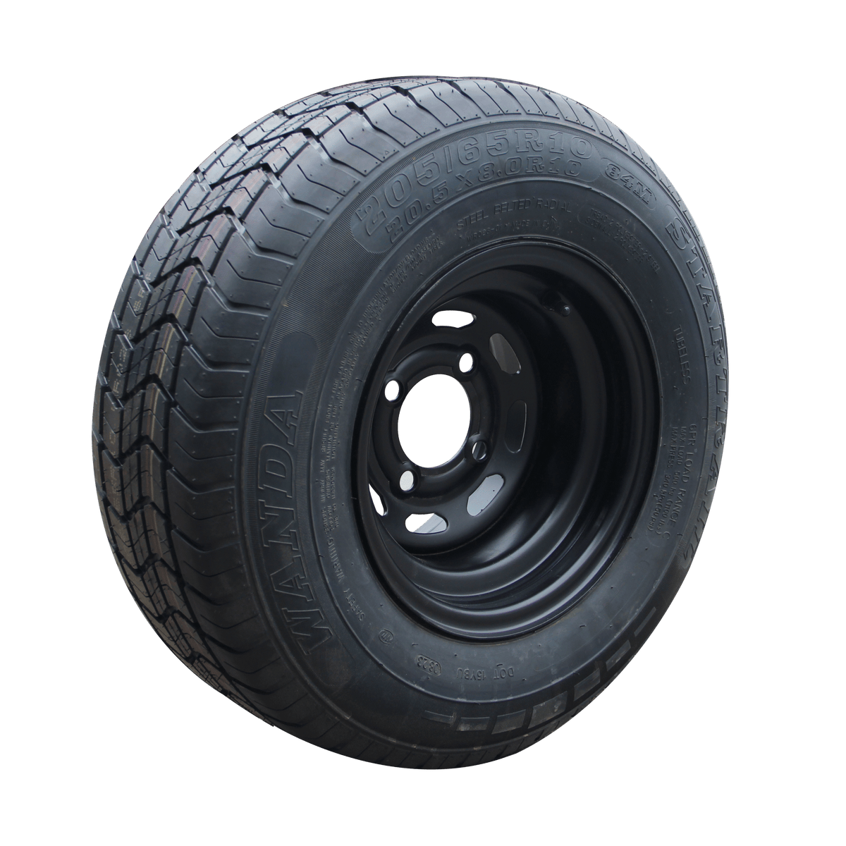 Evolution 3.11.0024-1 Tire Assembly with Iron Wheel Rim & 205/65R10 Tire
