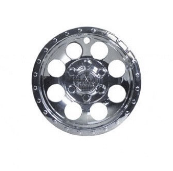 Set of 4 Chrome Beadlock A - T Wheel Cover - 10 Inch